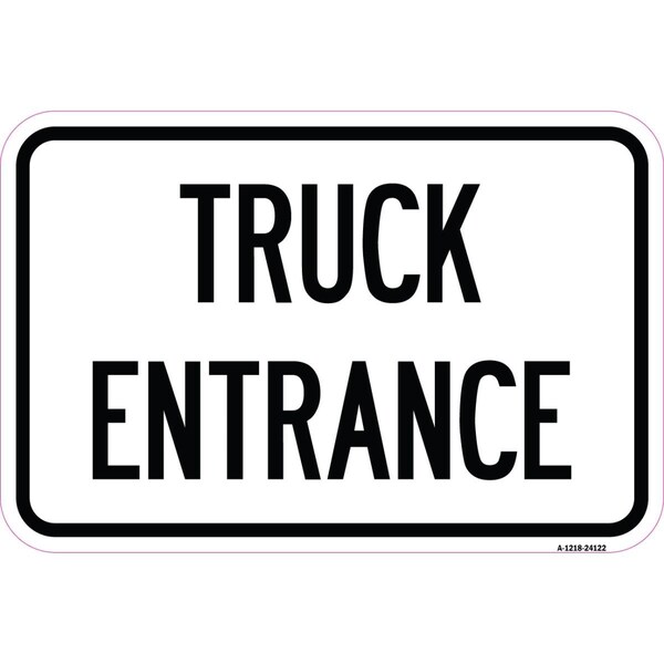 Amistad 12 x 18 in. Aluminum Sign - Driveway Sign Truck Entrance AM2047530 - main
